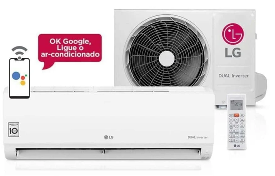 Ar Condicionado Hi Wall LG Dual Inverter Voice 12.000 Btus Frio 220v