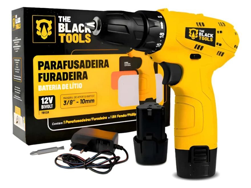 Parafusadeira Furadeira The Black Tools TB12A