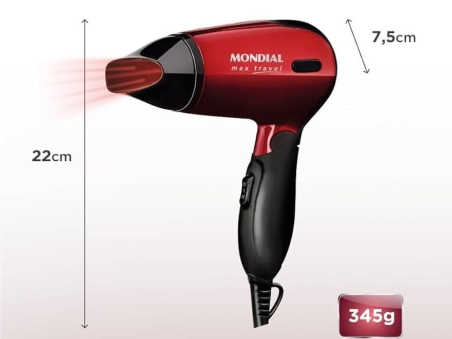 Secador Mondial Max Travel Bivolt 1200W