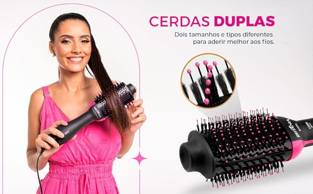 Escova Secadora Britânia 4 em 1 bivolt 1300W BEC02PR, Realmente é Boa? 2 Escova Secadora Britânia 4 em 1 bivolt
