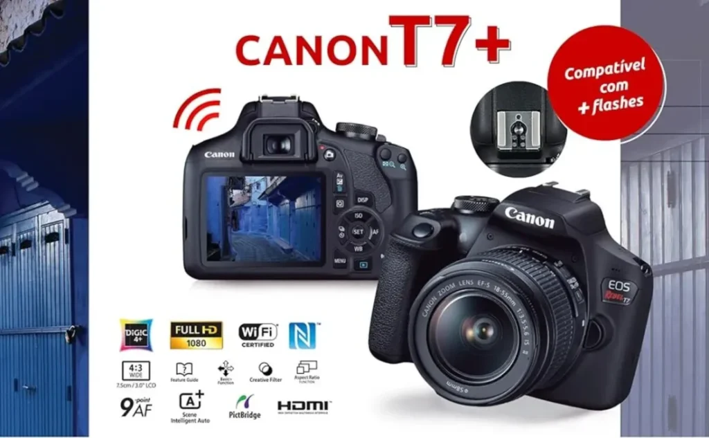 Câmera Canon EOS T7+ é a Melhor Câmera para Quem Está Começando? 2 Câmera Canon EOS T7+
