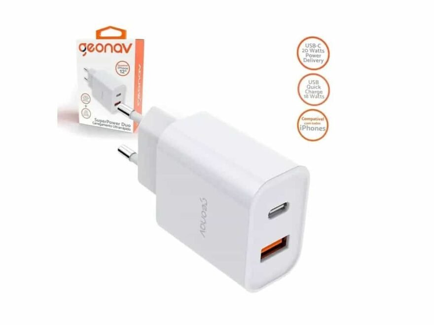 Geonav Carregador Universal Ultra Rápido Duo
